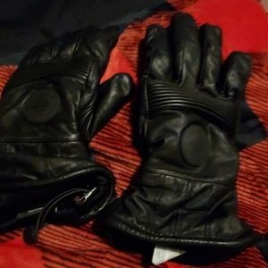 Mens Harley Davidson Leather Riding Gloves